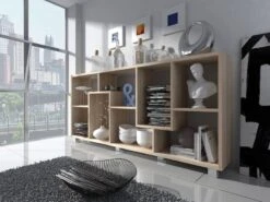 Étagère Bibliothèque Salon Blanc Mat -Wenko Soldes Boutique 6dd19eb98b1a4f72ac2c1d51e882c04b