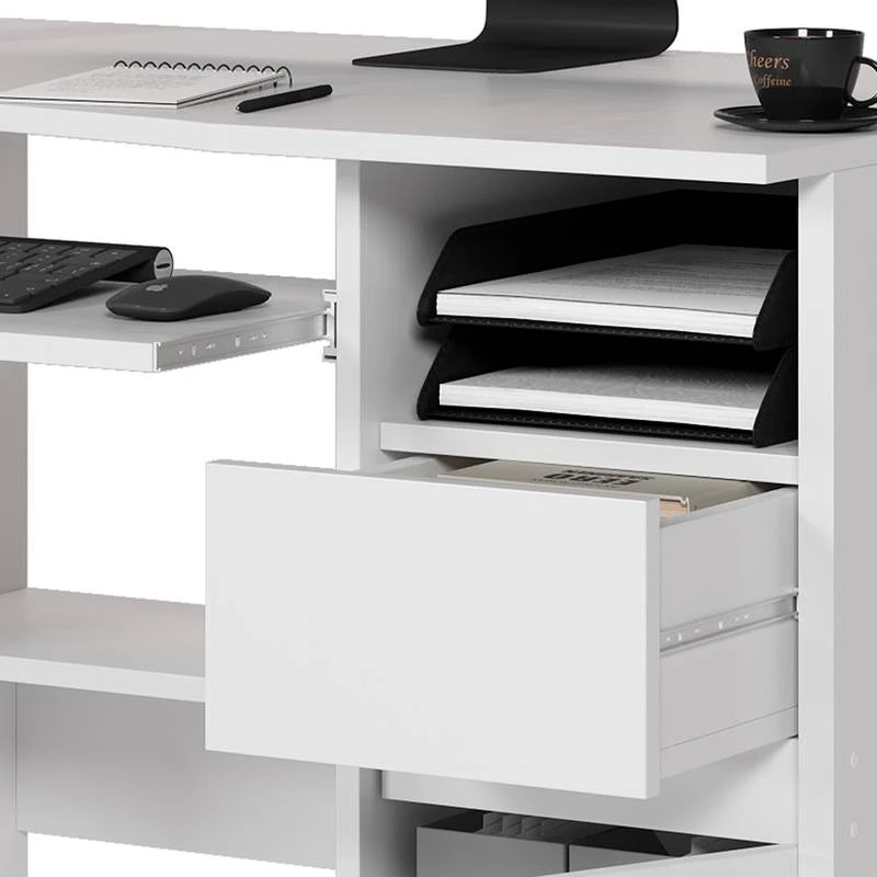 Bureau D'ordinateur Polo Blanc 6 Bureau D'ordinateur Polo Blanc – Image 6