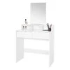 Coiffeuse + Miroir 80x40x140cm Blanc