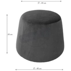 Pouf En Velours Dome -Wenko Soldes Boutique 76a4839387594ab3bd2bd2f15967d3a7