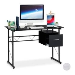 Bureau En Verre Avec Tiroir -Wenko Soldes Boutique 7889a59ecd7243b18141367125107bf8
