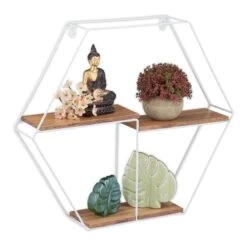 Étagère Murale Hexagonale 3 Rayons -Wenko Soldes Boutique 789935eb6406496ebb3c41ab9ad0ec35
