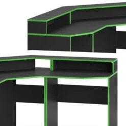 Bureau Ordinateur Kron Noir/vert Set 1 -Wenko Soldes Boutique 7a296ed102d34f56bac1a90dd85817a7
