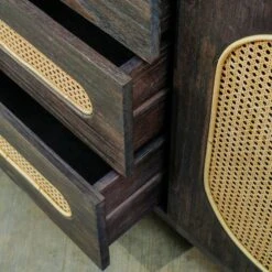 Commode Noir 3 Tiroirs En Bois Massif -Wenko Soldes Boutique 7dae835934f94ed7bd3f53b045b01d54