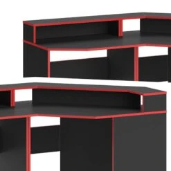 Bureau Ordinateur Kron Noir/rouge Set 5 -Wenko Soldes Boutique 7fbf262c721c49a39668d77d2cd7ed03