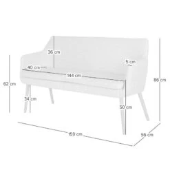 Banquette NICHOLAS -Wenko Soldes Boutique 8000001041 230912 500 SKETCH DETAILS P000000008000001041 sketch