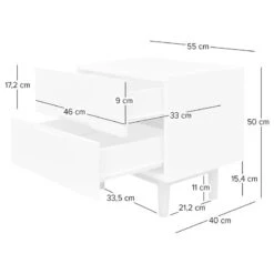 Table De Chevet LINDHOLM -Wenko Soldes Boutique 8000017312 230824 500 SKETCH DETAILS P000000008000017312 sketch