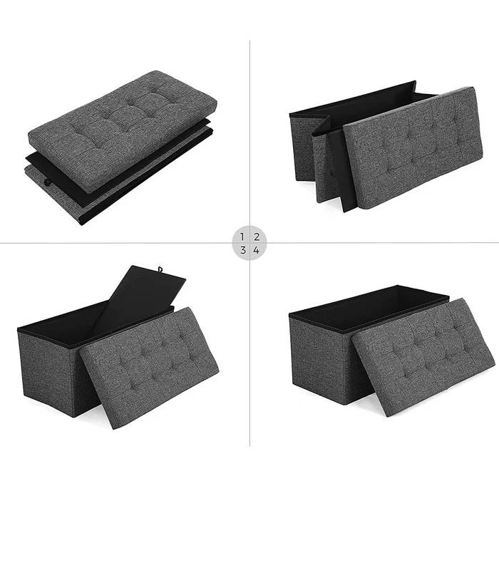 Coffre De Rangement Avec Couvercle L76cm 6 Coffre De Rangement Avec Couvercle L76cm – Image 6