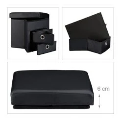 Tabouret De Rangement Carré Pliant -Wenko Soldes Boutique 80a77ad5fdaf4a9dbea3274d053abfa3