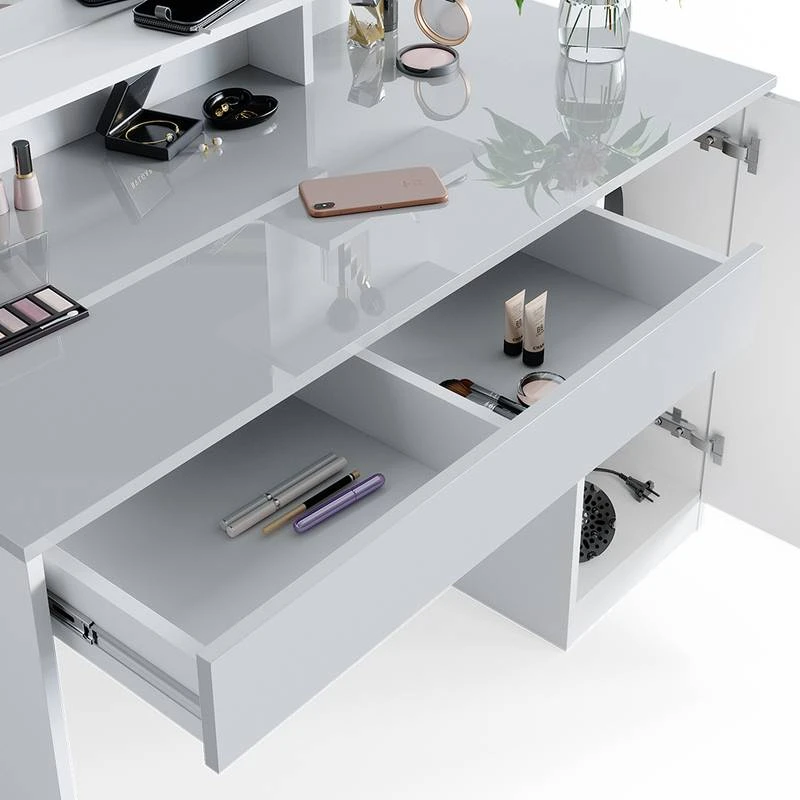 Coiffeuse Elisa Avec Tabouret Et LED 5 Coiffeuse Elisa Avec Tabouret Et LED – Image 5