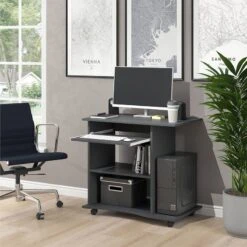 Bureau Ordinateur Harm Anthracite -Wenko Soldes Boutique 8514a8ec3f8a499ca5a447147d87beb2