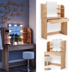 Coiffeuse Charlotte Avec Tabouret Et LED 36 Coiffeuse Charlotte Avec Tabouret Et LED -Wenko Soldes Boutique 85521f6f0f7746e1957b2a47971e5416