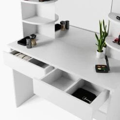 Coiffeuse Charlotte Blanc Avec Banc -Wenko Soldes Boutique 86165f29d39940e3a1a328c7bf677719