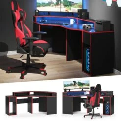 Bureau Ordinateur Kron Noir/rouge Set 6 -Wenko Soldes Boutique 86253c986f4440cb96148cdde002b52d