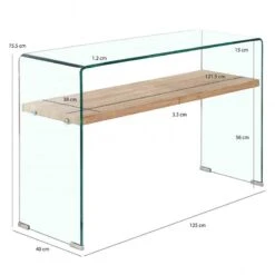Console Verre Trempé étagère Bois ICE -Wenko Soldes Boutique 873f07cdedcb4203bf83949293b1695e