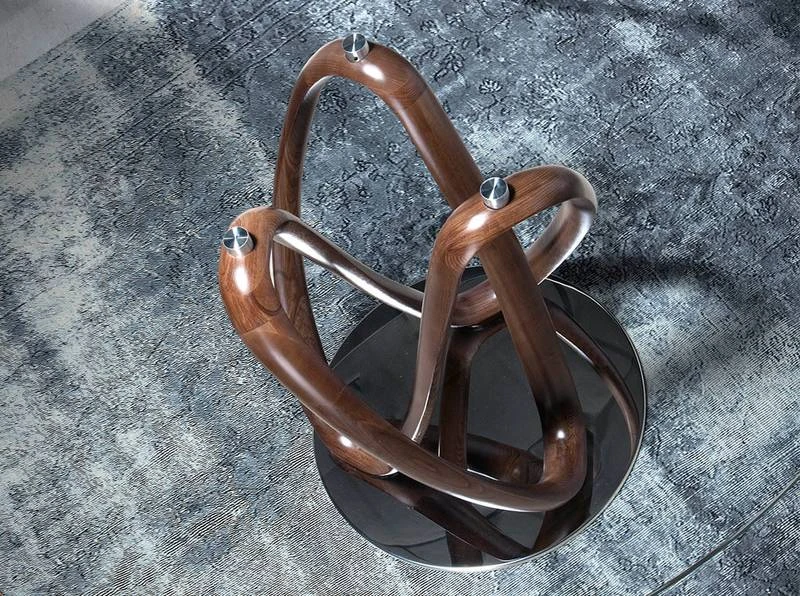 Table à Manger En Verre Trempé Et Bois 4 Table à Manger En Verre Trempé Et Bois – Image 4