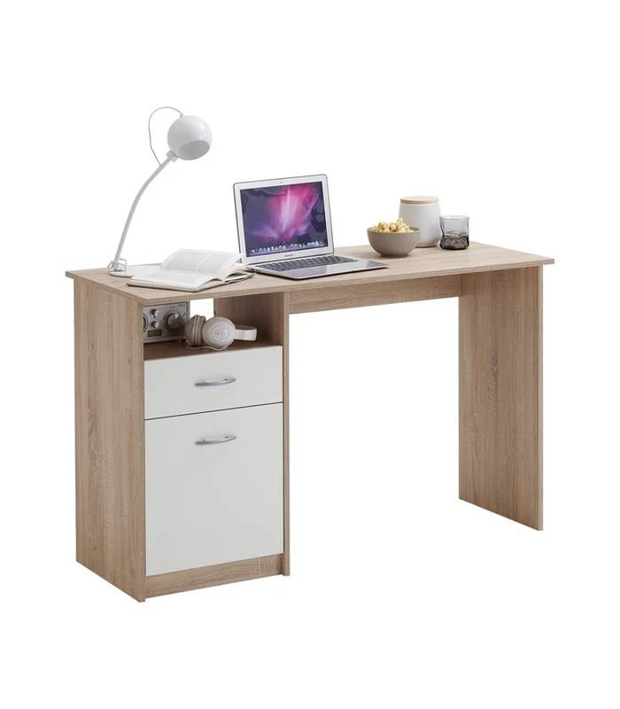 Bureau Avec Rangements L123cm - Jackson 1 Bureau Avec Rangements L123cm - Jackson