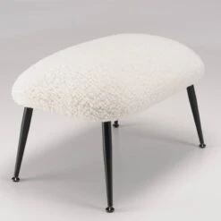 Tabouret Cosy Tissu Bouclette Blanc -Wenko Soldes Boutique 8ce6454dddff47a4b27c5c2c5b30d7c0