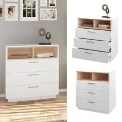 Commode Beatrice Blanc/sonoma -Wenko Soldes Boutique 8fc7c8e77b69433cbb584132fc14588d