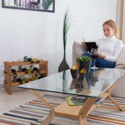 Porte-bouteilles Empilable En Bambou -Wenko Soldes Boutique 91241a1b478641d6989de3e3d2d31995