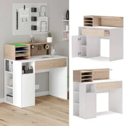 Bureau Blanc/sonoma -Wenko Soldes Boutique 922638cc90d044c1b60ecab59c4743f2