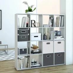 Etagère Karree Blanc 16 Compartiments -Wenko Soldes Boutique 92990c70c6ae4ba99b91130ce616cee5
