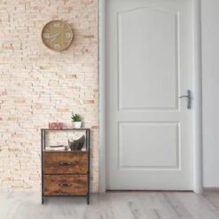 Table De Nuit Style Industriel 2 Tiroirs -Wenko Soldes Boutique 94058d40d3a54ceb849b07f54d95fd50