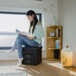 Tabouret De Rangement Carré Pliant -Wenko Soldes Boutique 94aeffdaaeaf40bd8d9a6b07b28ed9e4