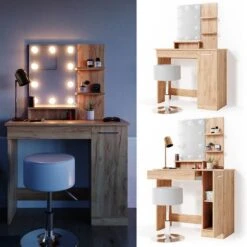Coiffeuse Julia Avec Tabouret Et LED -Wenko Soldes Boutique 978a4bd816a34ecda2e36674e9b0a922