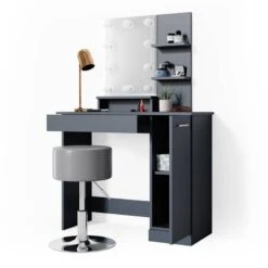 Coiffeuse Julia Avec Tabouret Et LED -Wenko Soldes Boutique 99ade03b83d8464688af9ab81a5b5f39