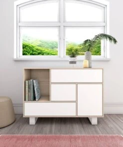 Buffet De Salon WIND Chêne/Blanc. -Wenko Soldes Boutique 9b3878d99b20486b82d761197e621221