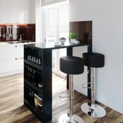 Table De Bar 117cm Anthracite -Wenko Soldes Boutique 9c30b26306514f14a5ed4e139edab787