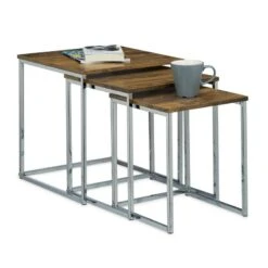 Table Gigogne Lot De 3 Bois -Wenko Soldes Boutique 9d781a20984e451da4c136d20ea52e84