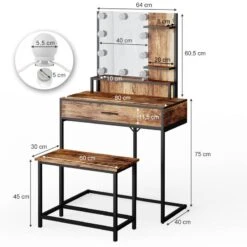 Coiffeuse Fyrk Avec Banc Et LED 13 Coiffeuse Fyrk Avec Banc Et LED -Wenko Soldes Boutique a17b2c757a49421c8bc870da3a638ca9