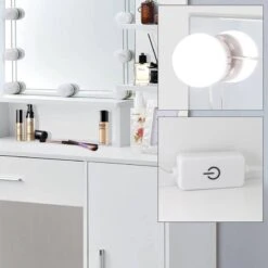 Coiffeuse 90x38x137 Cm Blanc -Wenko Soldes Boutique a17e401914724aa3b6ffdbf5d15dc25a