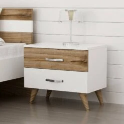 Table De Chevet Allerød à 2 Tiroirs -Wenko Soldes Boutique a2a728aa0d9e4edfaad1c7d95e526a5a