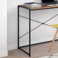 Bureau Fyrk Vieux Bois/noir -Wenko Soldes Boutique a2b24bc7f23348a19ad24938a69ed995