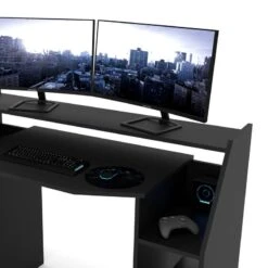 Bureau D'ordinateur Joel 123cm Noir -Wenko Soldes Boutique a8551341348c4938a171699e5401996d