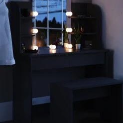 Coiffeuse Charlotte Blanc Avec Banc -Wenko Soldes Boutique a8e47b330d7846ca8f1f406e114f70d7