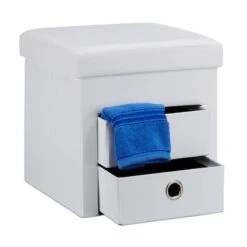 Tabouret De Rangement Carré Pliant -Wenko Soldes Boutique aa9d20c25cd048fb83df27a4009b00a4