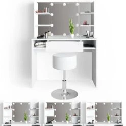 Coiffeuse Daenerys Avec Tabouret & LED -Wenko Soldes Boutique ab7e0f33f8964947824fc4c8ee4c1093