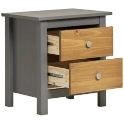 Table Chevet Bonnie Gris 2 Tiroirs -Wenko Soldes Boutique acee2ff7a7ee4ca884bd5b2c809aebf2