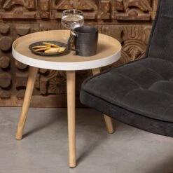 Table Basse Ronde Trépied Bois Clair -Wenko Soldes Boutique adb2a9ec3237486497e4ef9fcd2b5f4b