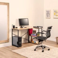 Bureau Juani 2 étagères, 120 Cm -Wenko Soldes Boutique ae0caba49f40481eb866ae14061f49bd