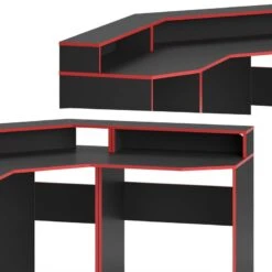 Bureau Ordinateur Kron Noir/rouge Set 1 -Wenko Soldes Boutique af3e863f4bbc471ca19f8525724ab323