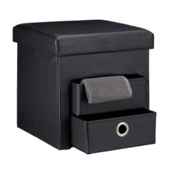 Tabouret De Rangement Carré Pliant -Wenko Soldes Boutique af9856c3b3364f578296753401ad3049