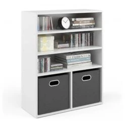 Bibliothèque Blanc Pour 2 Boîtes -Wenko Soldes Boutique afae56ecbffc463083732691163c8b33