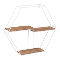 Étagère Murale Hexagonale 3 Rayons -Wenko Soldes Boutique b25cfdbf21d44d279a53a9301e215a1c