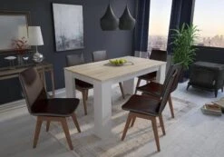 Table à Manger 140cm Coul. Chêne Clair -Wenko Soldes Boutique b35bc6c4ab3d468387d1c028c36cc97f