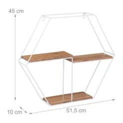 Étagère Murale Hexagonale 3 Rayons -Wenko Soldes Boutique b404b855ac2b4215a7bb2c217bbf50b9